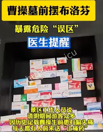 曹操墓前摆布洛芬